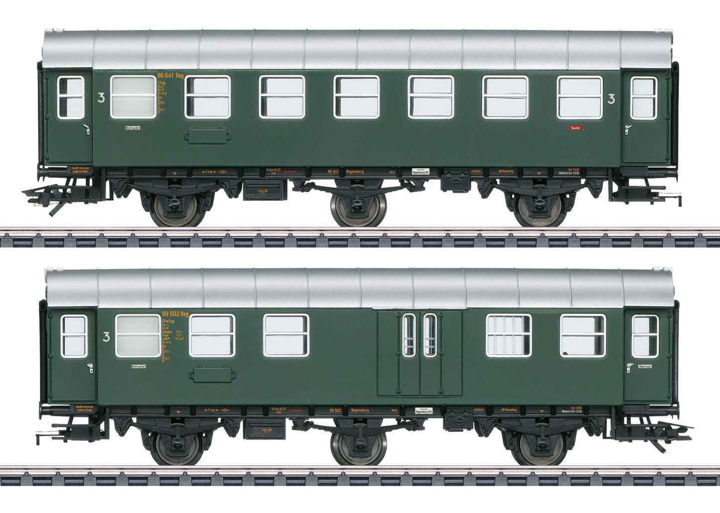 Marklin 43195 - Passenger Cars (with lights)