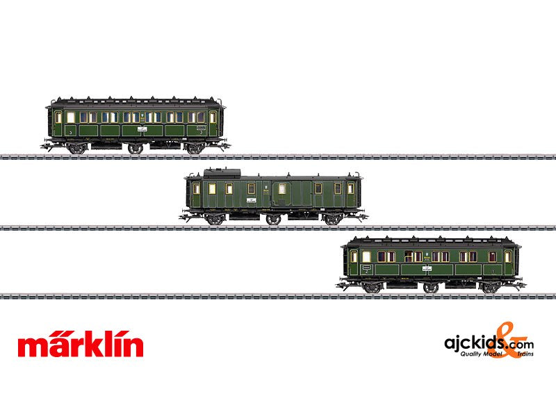Marklin 43320 - 3 Passenger cars set, K.Bay.Sts.B.