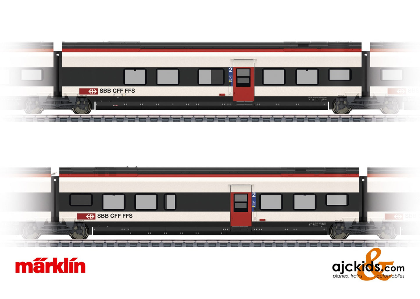 Marklin 43461 - Add-On Car Set 1 for the Class RABe 501 Giruno, EAN 4001883434612 at Ajckids.com