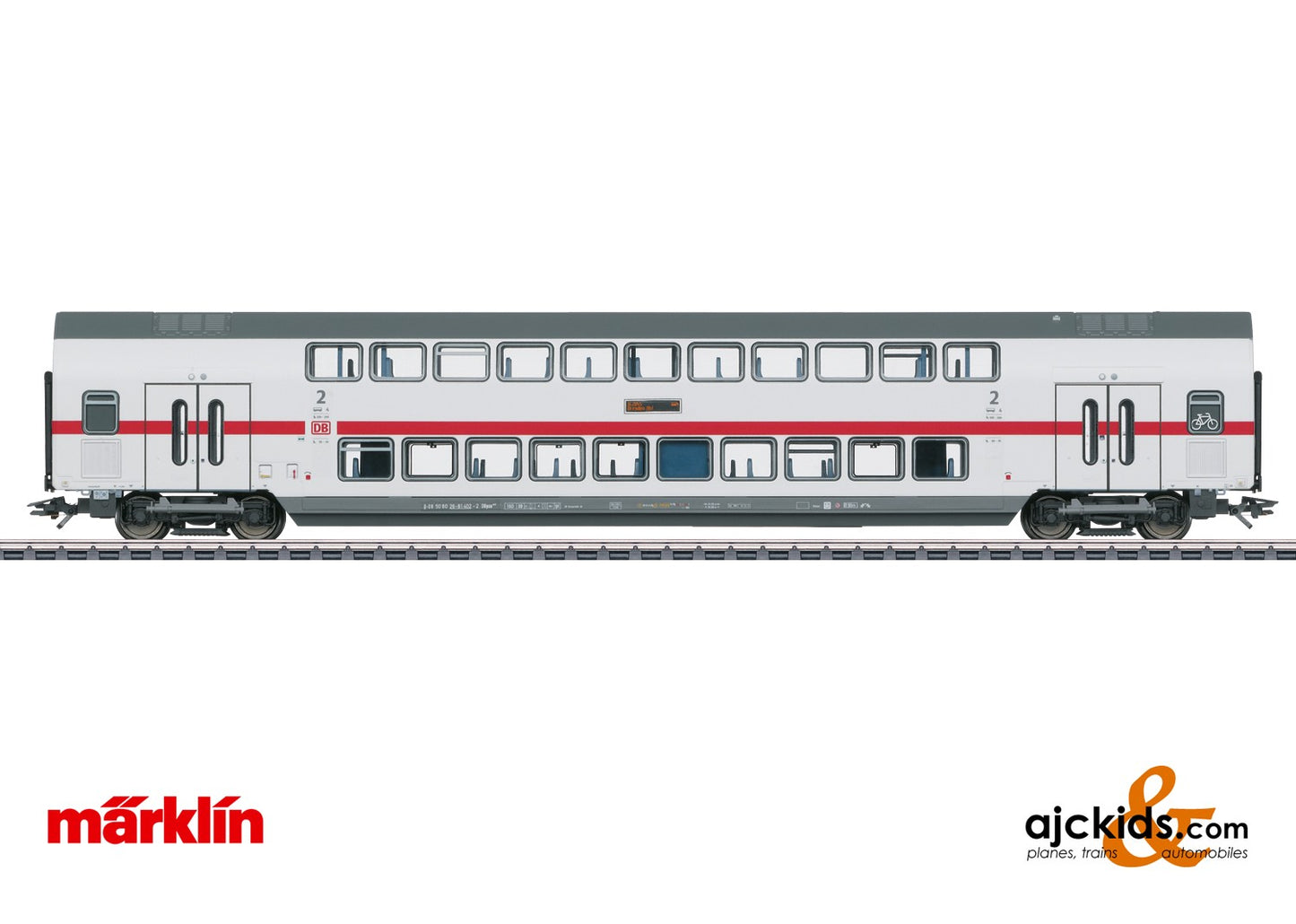 Marklin 43487 - IC2 Type DBpza 682.2 Bi-Level Intermediate Car, 2nd Class, EAN 4001883434872 at Ajckids.com