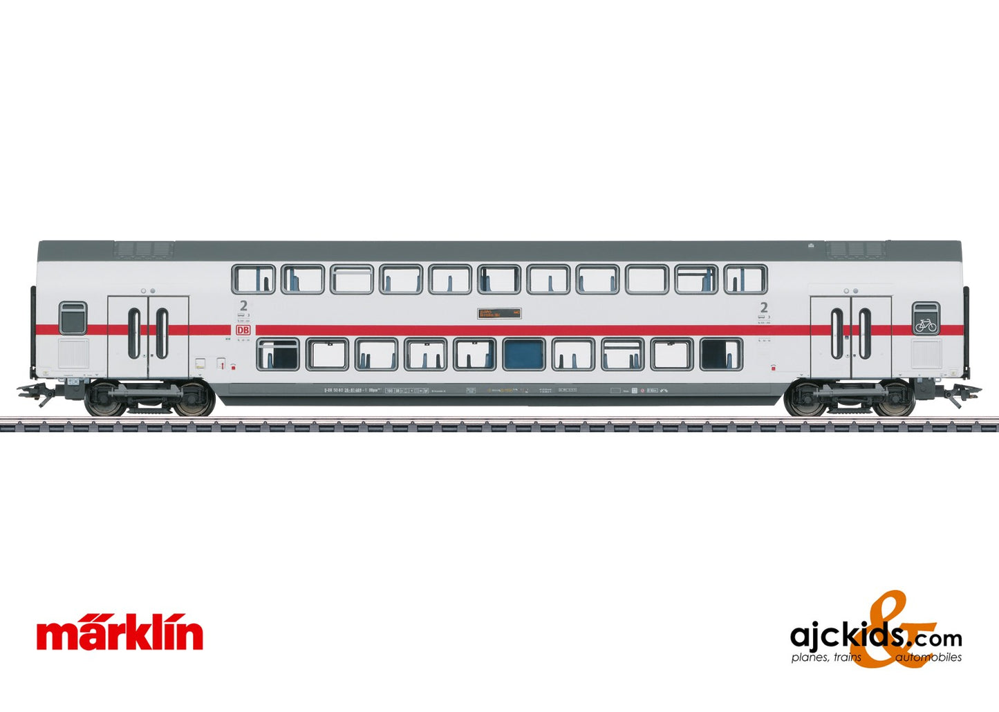 Marklin 43489 - IC2 Type DBpza 682.2 Bi-Level Intermediate Car, 2nd Class, EAN 4001883434896 at Ajckids.com