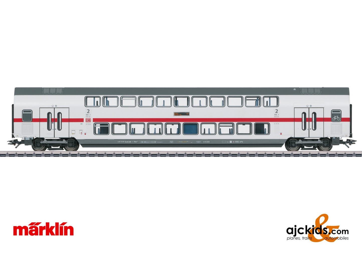 Marklin 43490 - IC2 Type DBpza 682.2 Bi-Level Intermediate Car, 2nd Class, EAN 4001883434902 at Ajckids.com