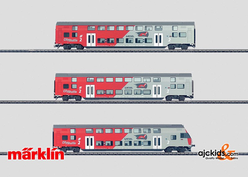 Marklin 43540 - CityShuttle bilevel cars