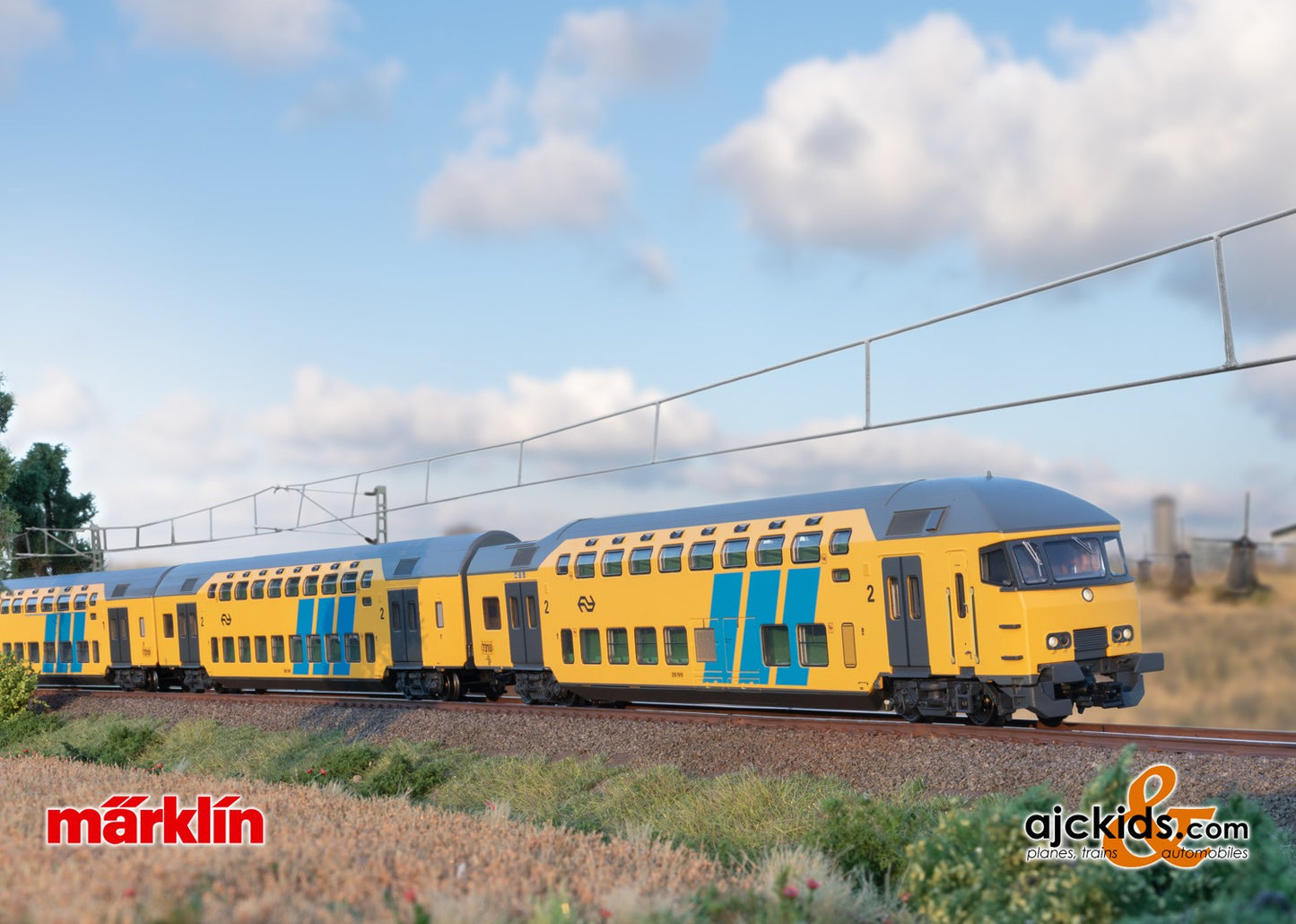 Marklin 43579 - Bi-Level Cab Control Car, 2nd Class, EAN 4001883435794 at Ajckids.com