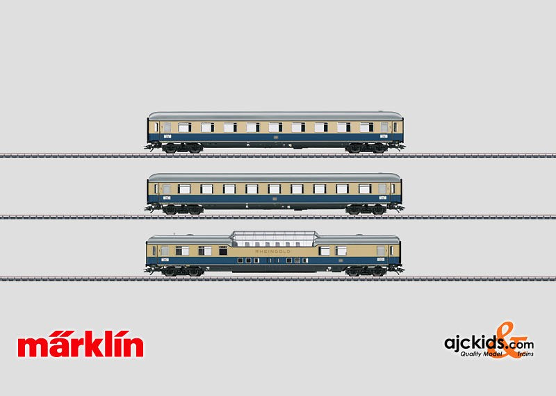 Marklin 43883 - Rheingold 1962 Express Train Passenger Car Set 1