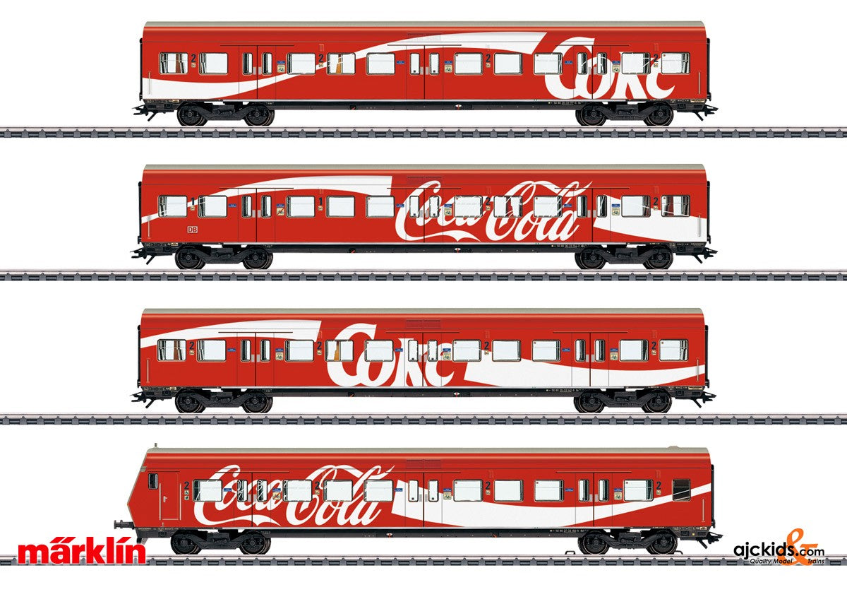 【欧州直輸入】Märklin メルクリン HO 4393 Cola コーラ Marklin 43890 S-Bahn Passenger Car Set Coca Cola – Ajckids