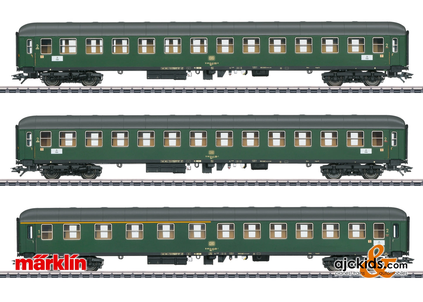 Marklin 43936 DB Car Set for the Mail Car at Ajckids.com