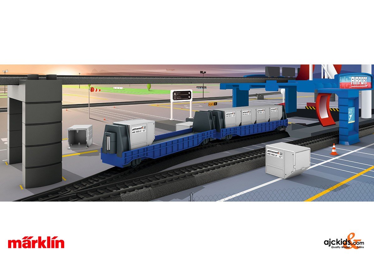 Marklin 44117 - Marklin my world Airport "Jettainer" Car Set