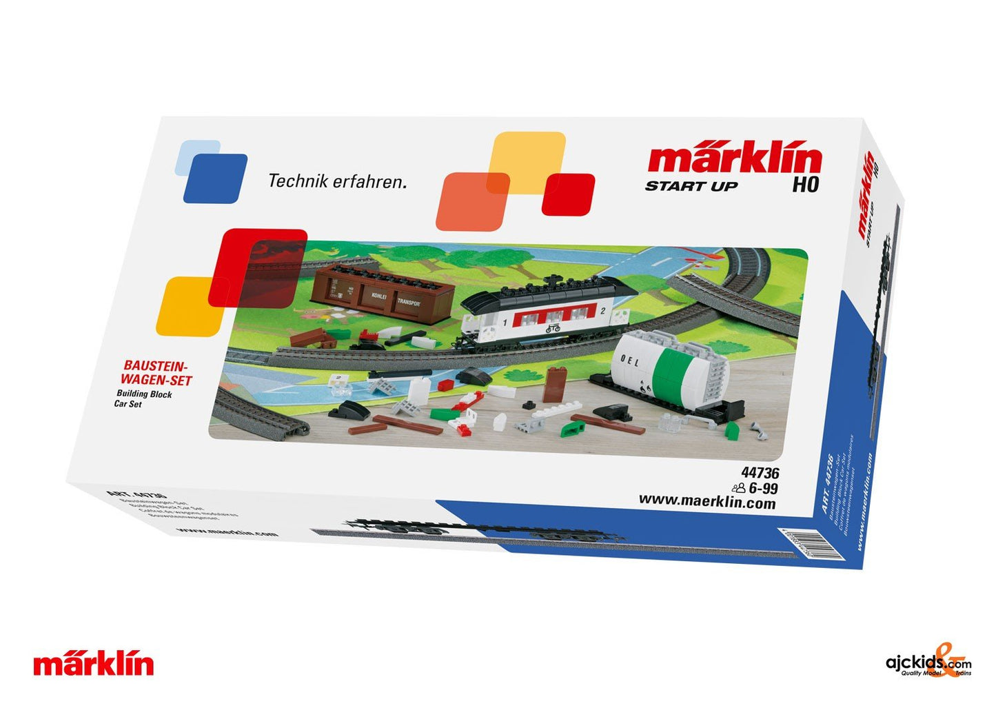 Marklin 44736 - Building Block Car Set with 3 Ways to Build (Start up)