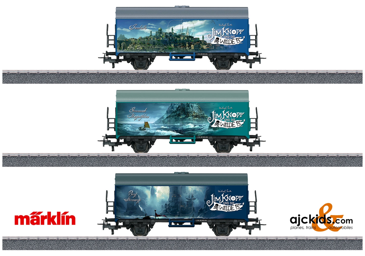 Marklin 44821 - Märklin Start up – "Different Lands of Jim Button" Freight Car Set