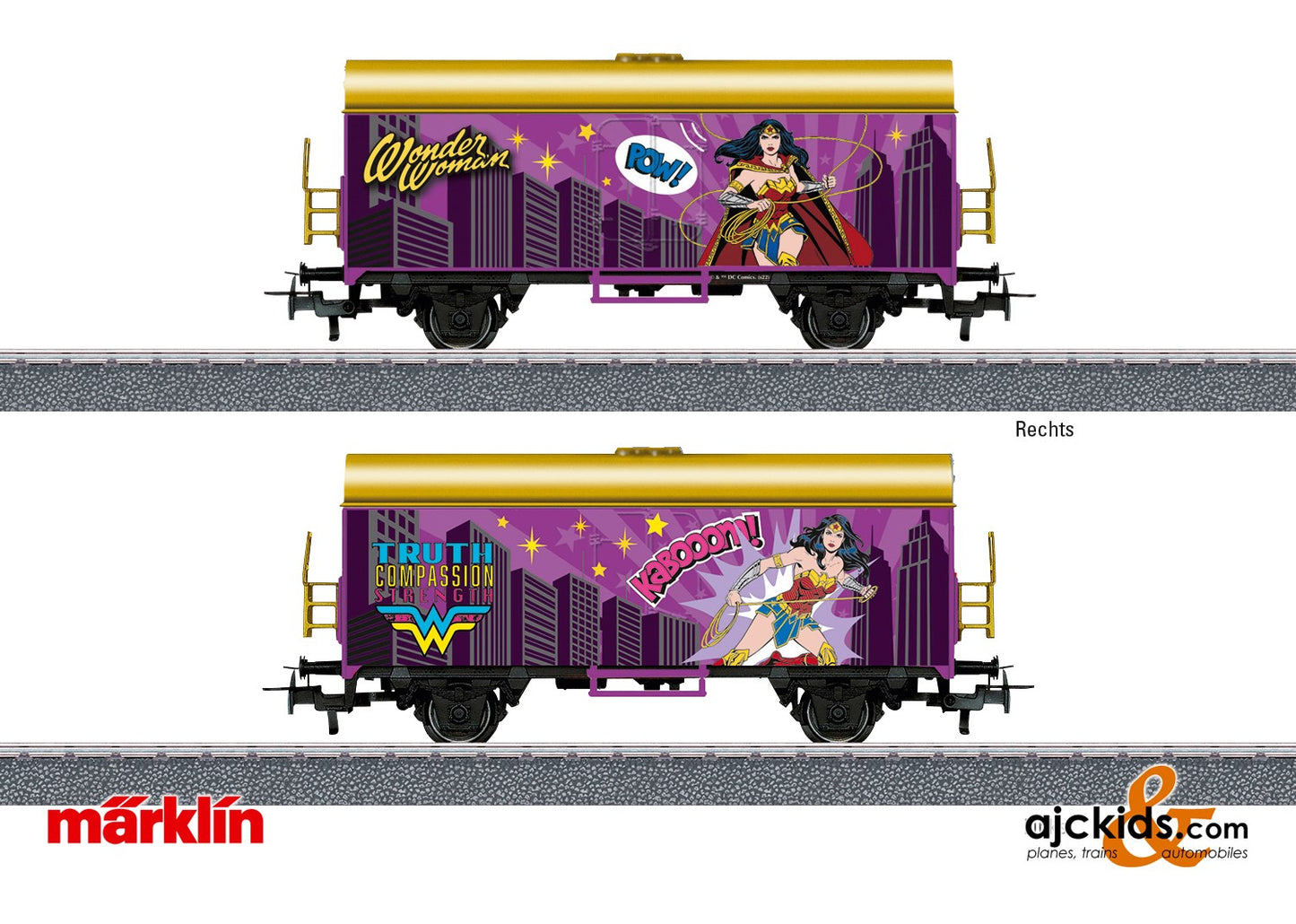 Marklin 44828 - Märklin Start up - Wonder Woman Refrigerator Car, EAN 4001883448282 at Ajckids.com