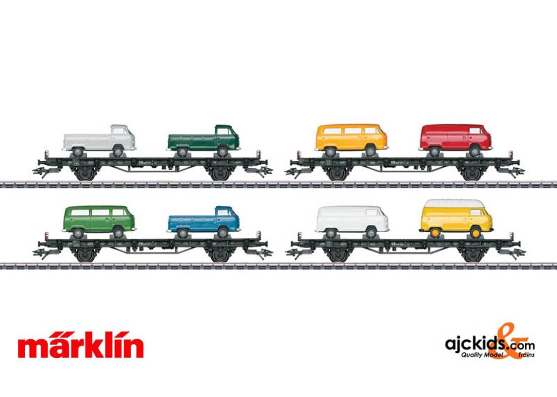 Marklin 45082 - VW Type T2 Bus Transport Auto Transport Car Set