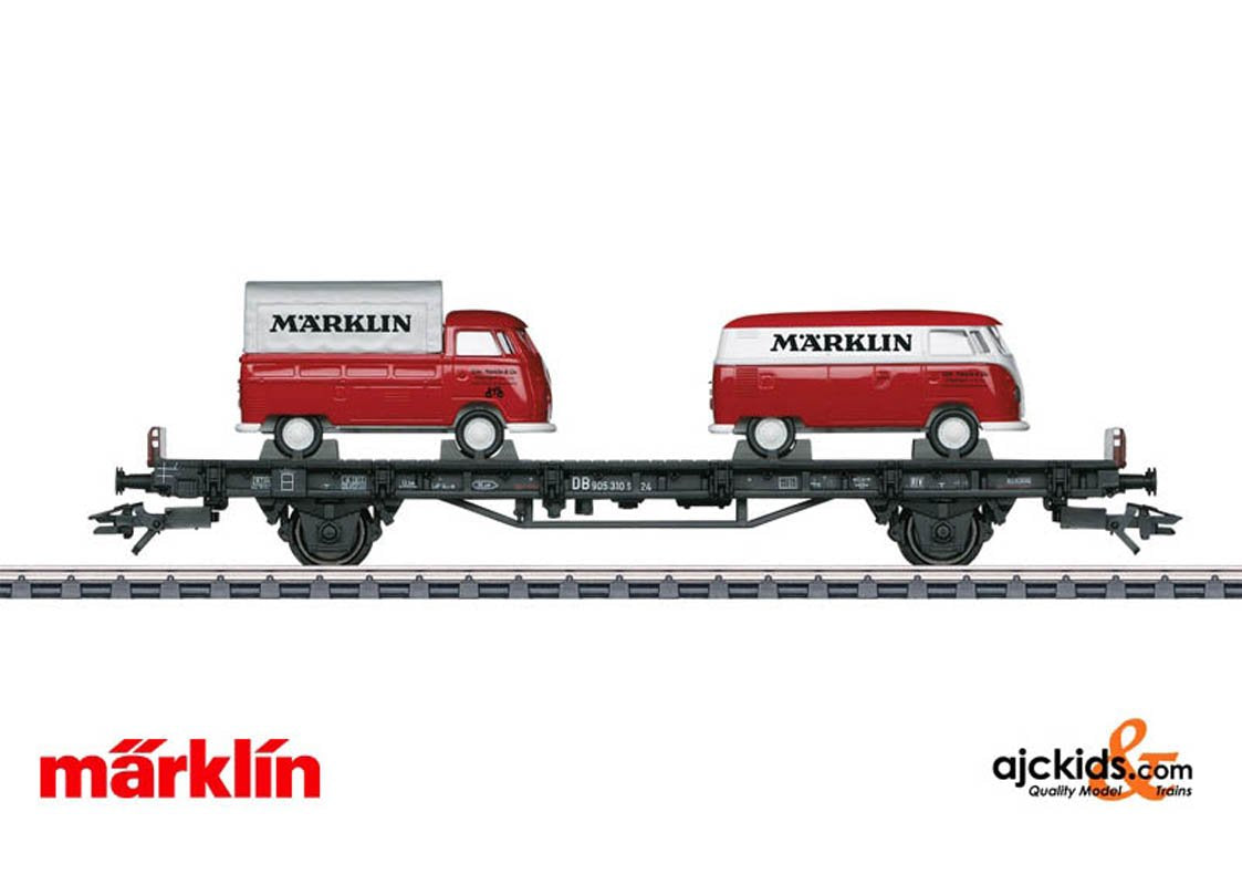 Marklin 45083 - Auto Transport Car with 2 VW Type T1 Marklin Bus Transporters