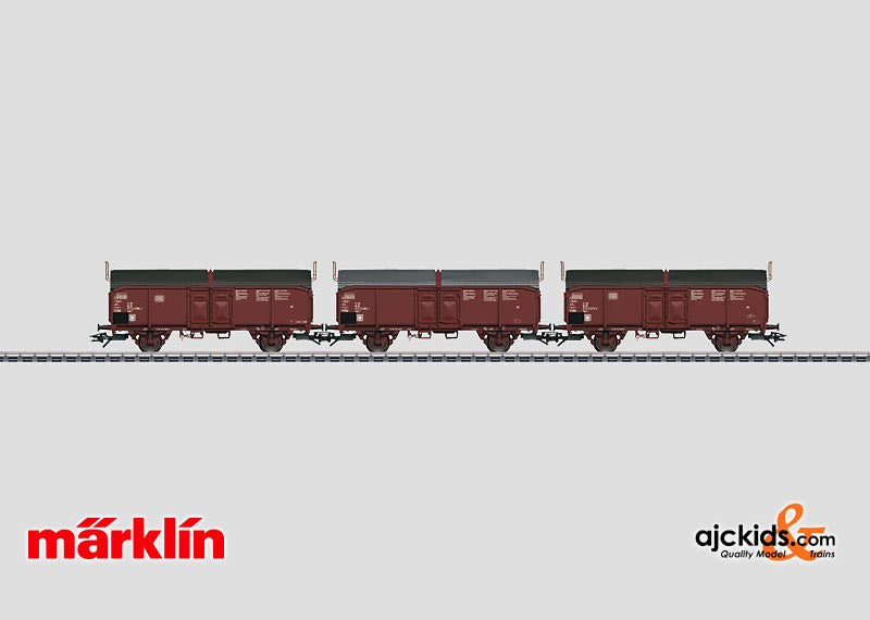 Marklin 46195 - Set with 3 Type Tcms 850 Sliding Roof Cars