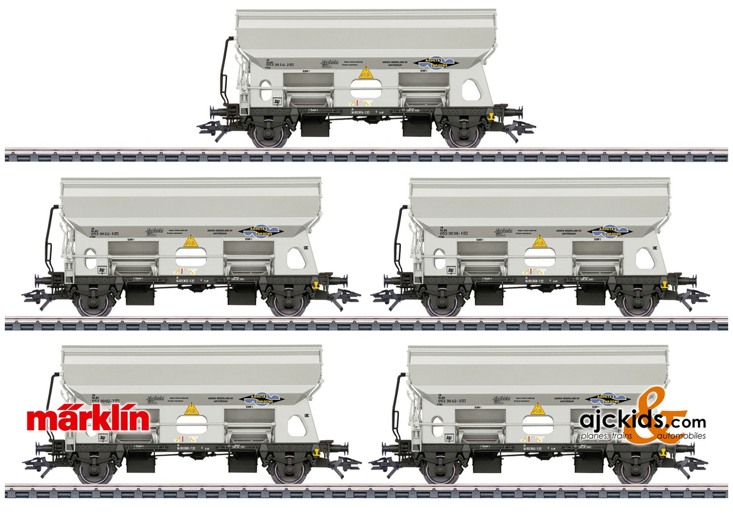 Marklin 46306 - Hinged Roof Car Set