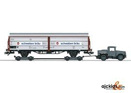 Marklin 46819 - DB Schwaben Brau Boxcar w/Trailer Era IV