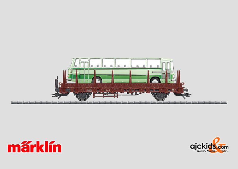 Marklin 46940 - Stake Car with a Bus