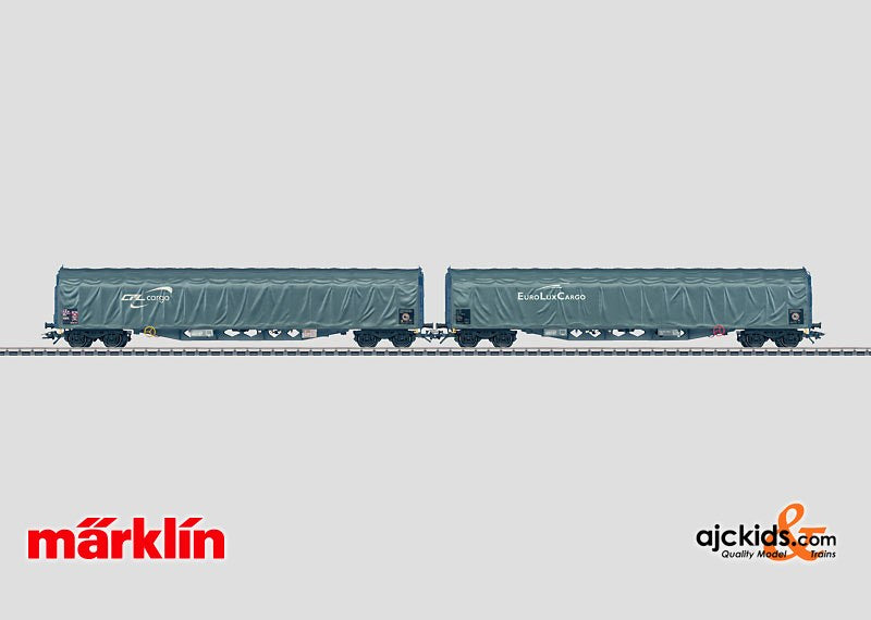 Marklin 47017 - Set with 2 Sliding Tarp Cars CFL Cargo