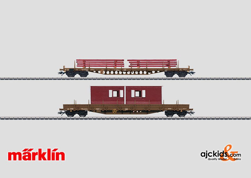 Marklin 47025 - Set with 2 Low Side Cars