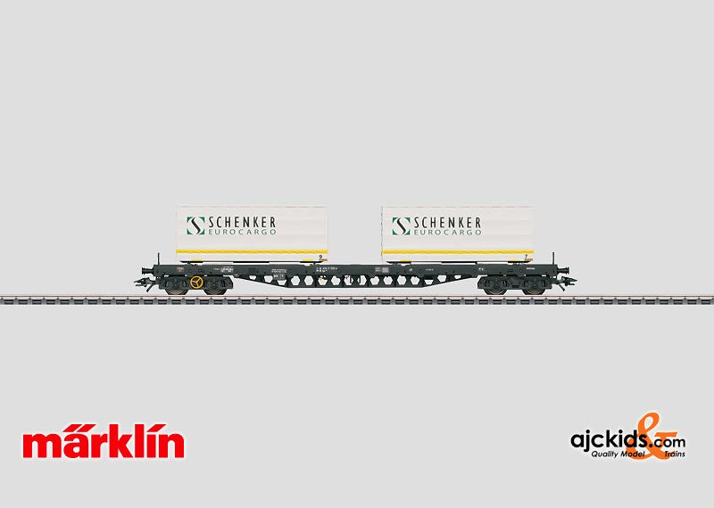 Marklin 47041 - Flat Car with Schenker Containers