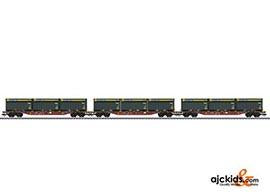 Marklin 47090 - Three Type Sngss Container Transport Cars WoodTainer XXL