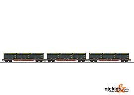Marklin 47091 - Three Type Sngss Container Transport Cars WoodTainer XXL