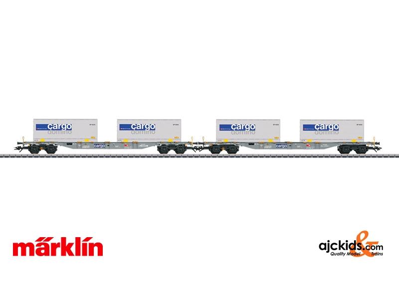 Marklin 47096 - Cargo Domino SBB Type Sgnss Container Flat Cars