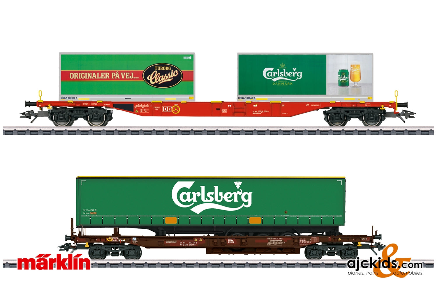 Marklin 47109 Carlsberg and Tuborg Beer KLV Freight Car Set – Ajckids