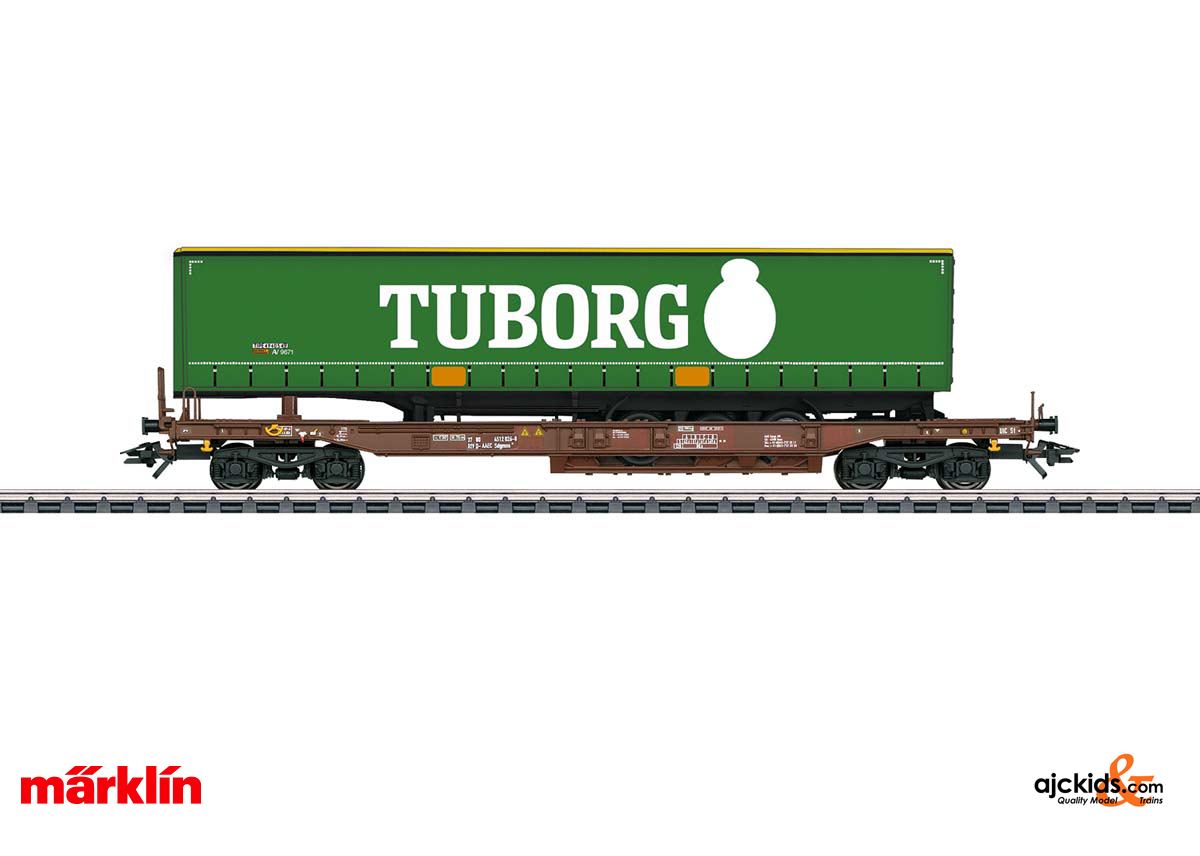 Marklin 47113 - Tuborg Beer Deep Well Flat Car