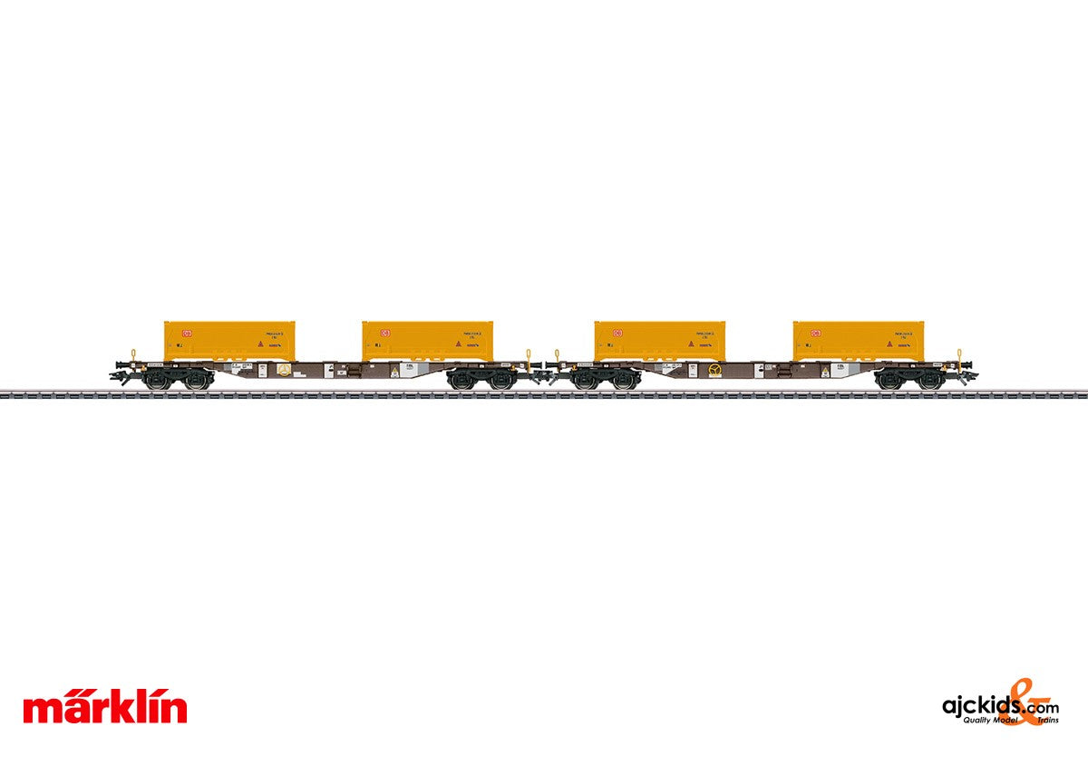 Marklin 47130 - Soil Excavation Stuttgart 21 Container Transport Car Set