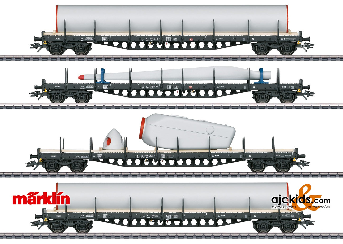 Marklin 47134 - Wind Power Stake Car Set