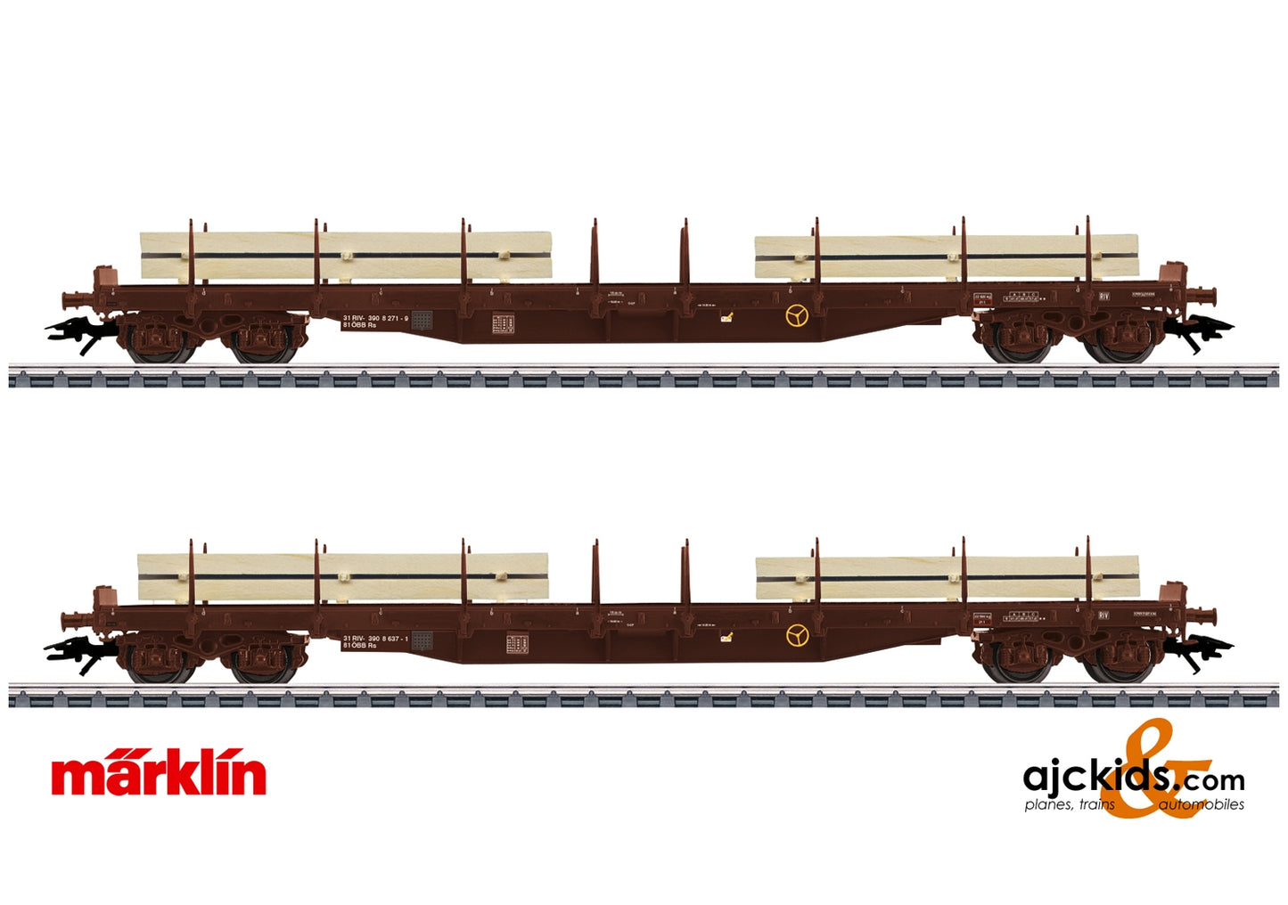 Marklin 47150 - Lumber Flat Car Set