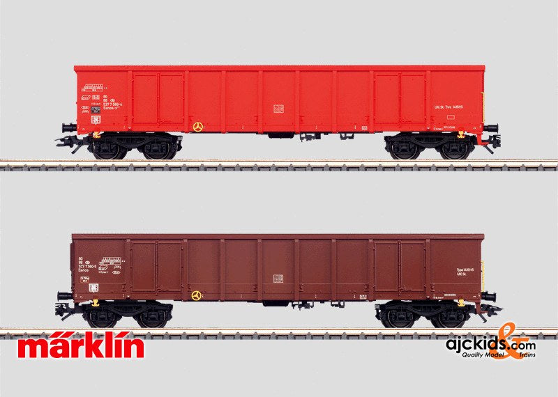 Marklin 47198 - 2 High Side Gondolas