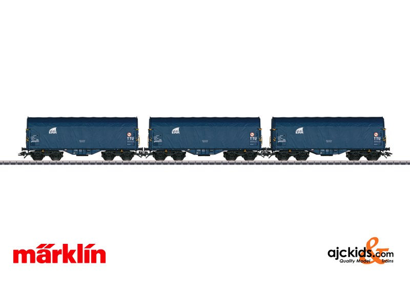 Marklin 47214 - Sliding Tarp Car Set