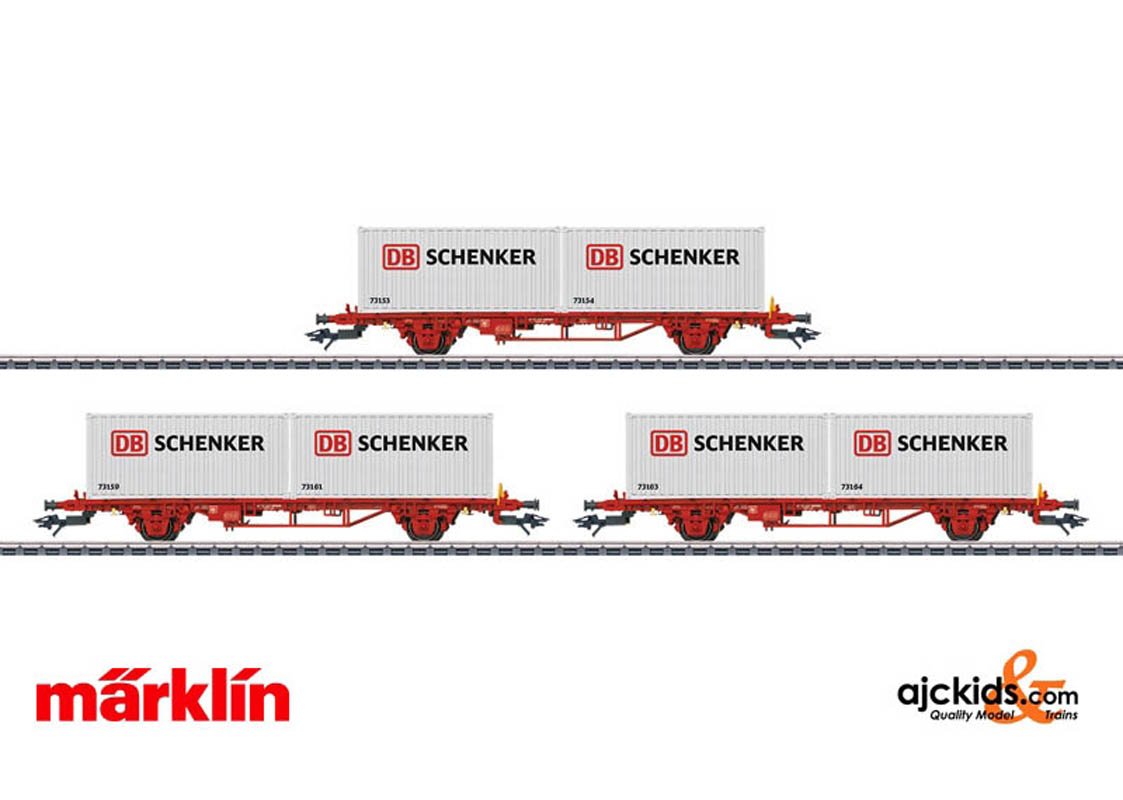 Marklin 47725 - DB Schenker Container Transport 3-Car Set
