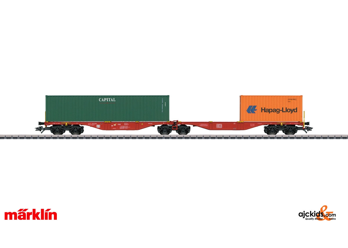 Marklin 47801 - Capital Hapag-Lloyd Double Container Transport Car