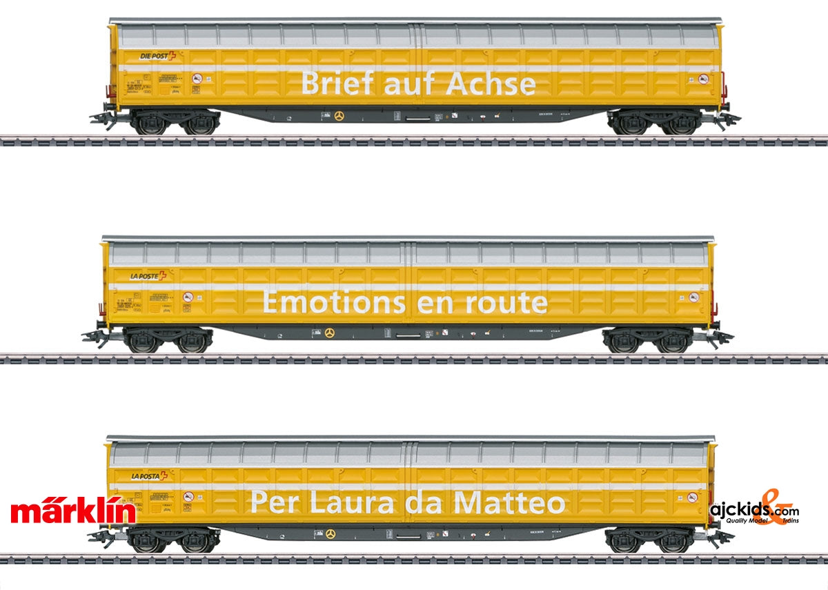 Marklin 48062 - Type Habbiillnss High-Capacity Sliding Wall Boxcar Set