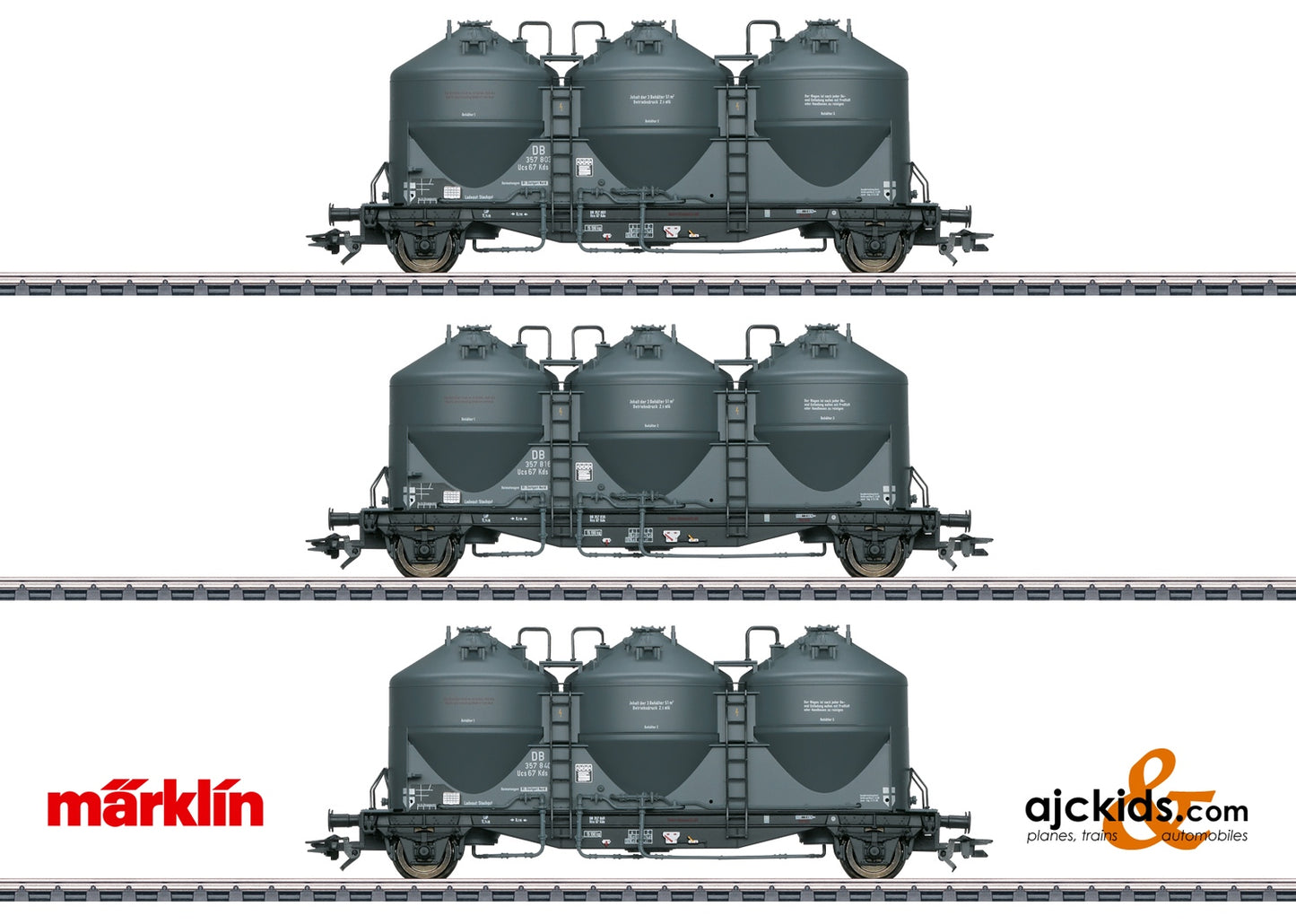 Marklin 48264 DB Kds 67 Powder Silo Car Set at Ajckids.com
