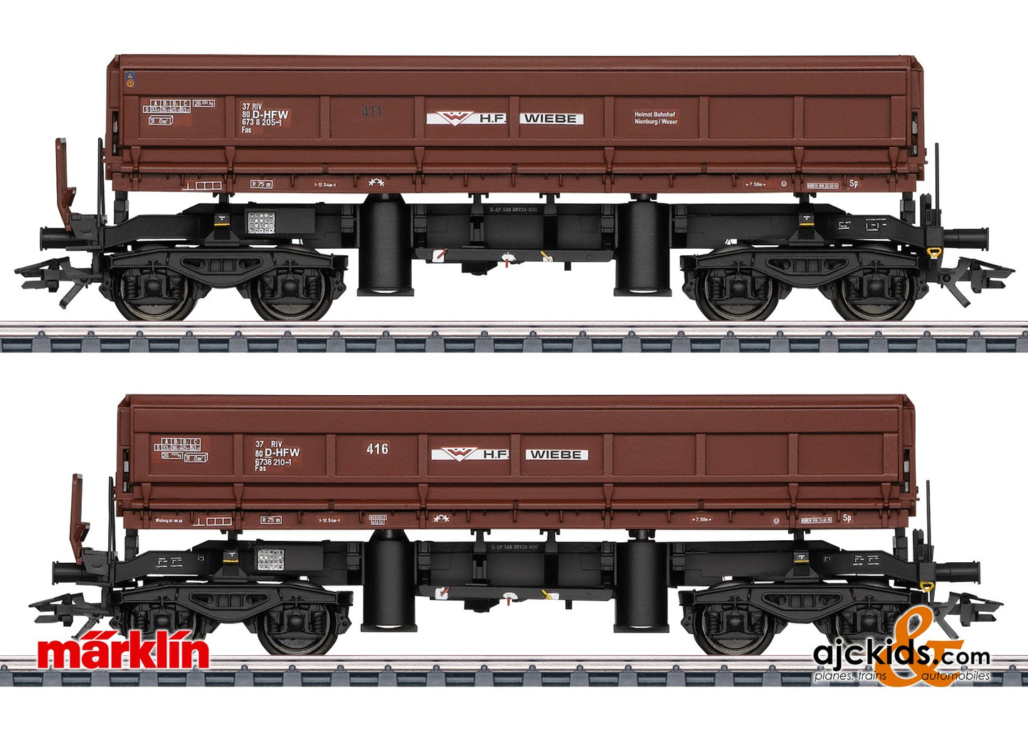 Marklin 48460 - Type Fas Dump Car Set, EAN 4001883484600 at Ajckids.com