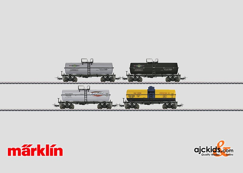 Marklin 48640 - Set with 4 Tin-Plate Tank Cars