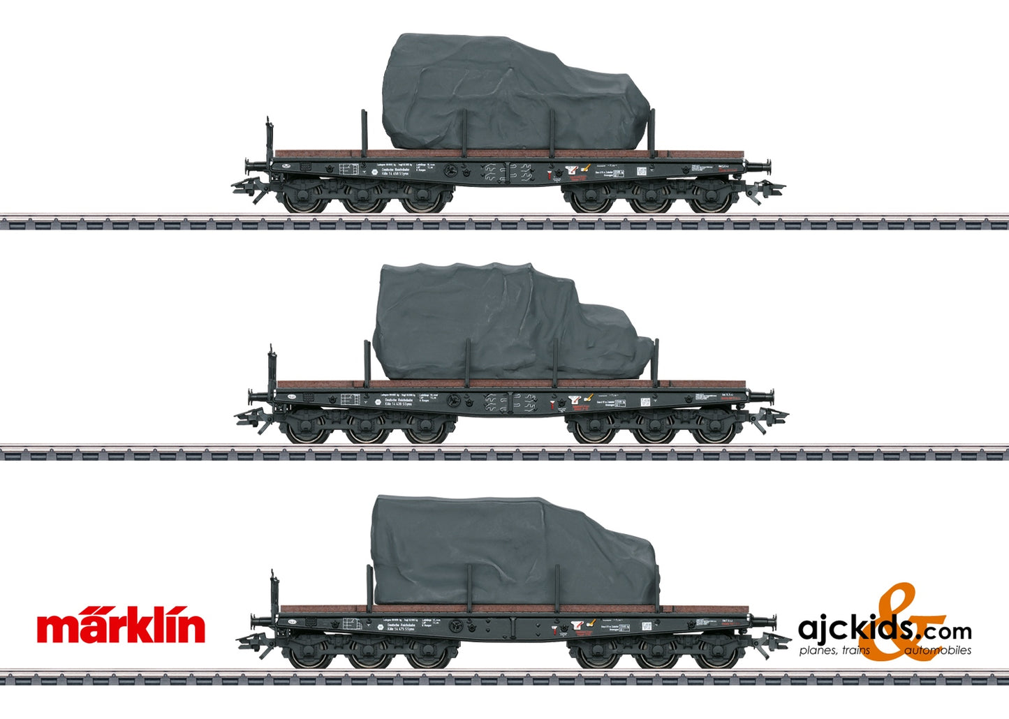 Marklin 48660 SSyms Heavy-Duty Fl at Car Set at Ajckids.com