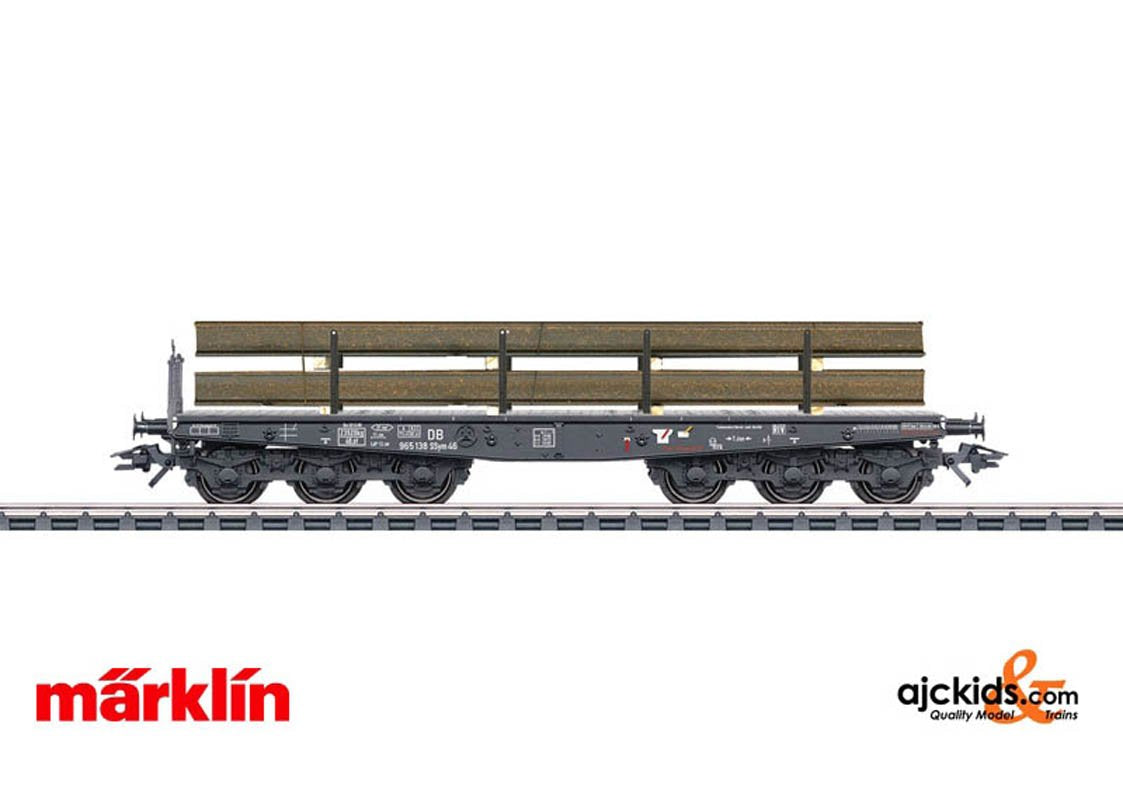 Marklin 48680 - Type Ssym 46 Heavy-Duty Flat Car with Steel Beams
