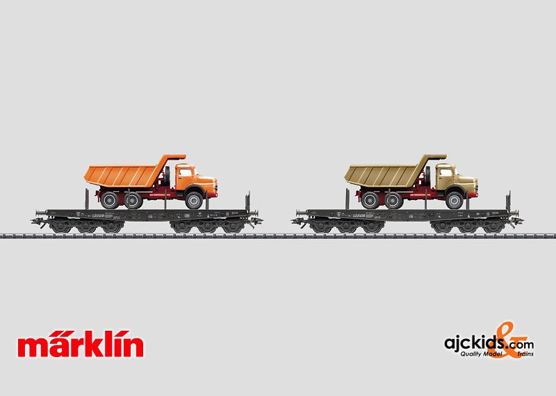 Marklin 48692 - Set with 2 Heavy Duty Flat Cars