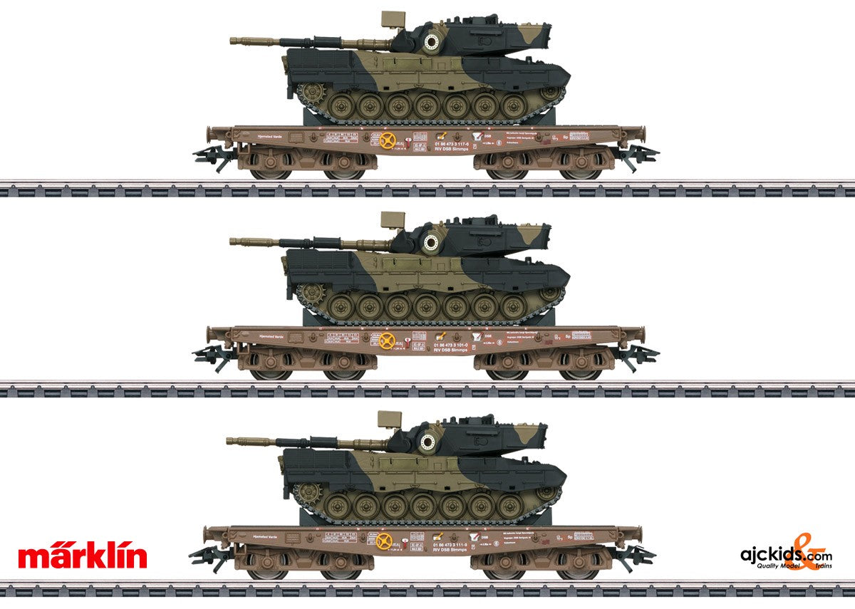 Marklin 48795 - Type Slmmps Heavy-Duty Flat Car Set