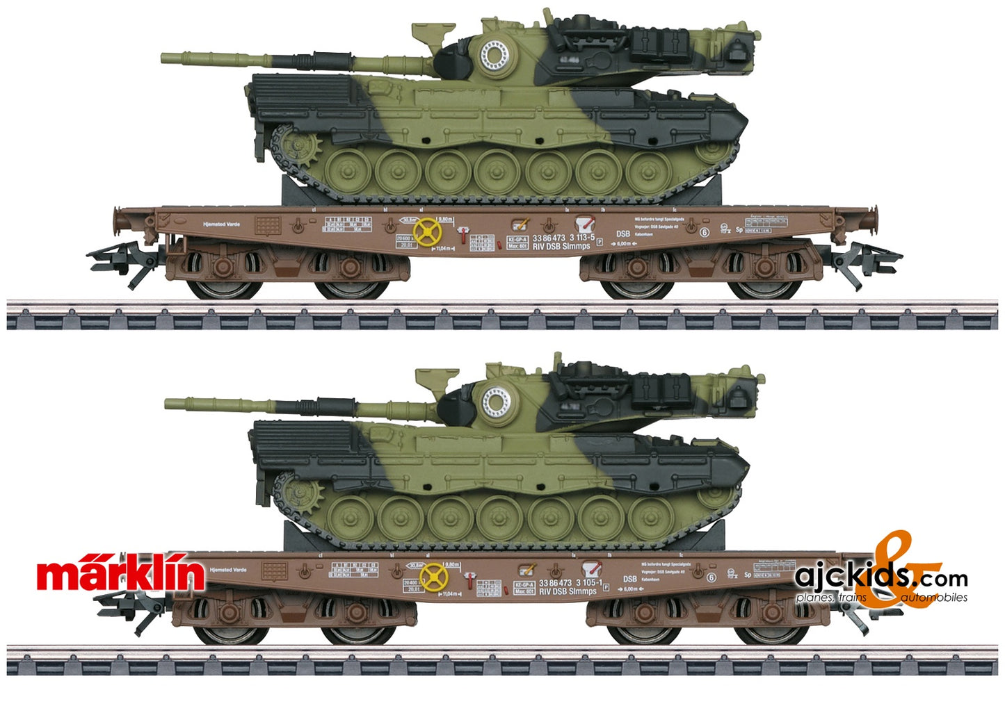 Marklin 48842 - Type Slmmps Heavy-Duty Flat Car Set