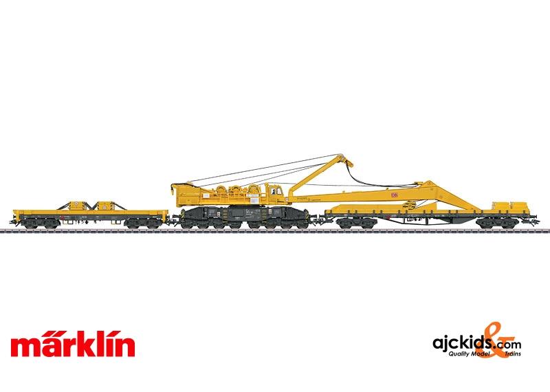 Marklin 49954 - Type 100 Crane Car and a Type 817 Boom Tender Car