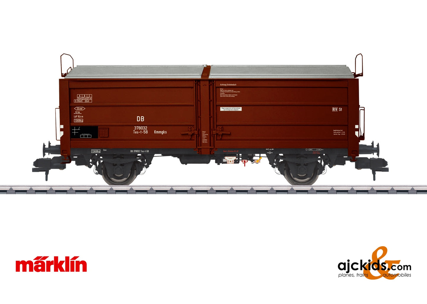 Marklin 58378 - Type Tes-t-58 Kmmgks Sliding Roof / Sliding Wall Car