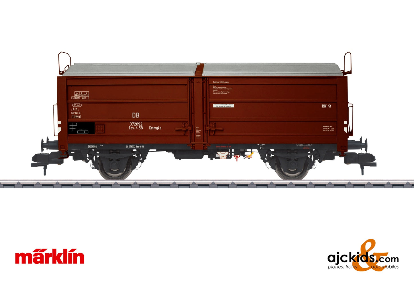 Marklin 58379 - Type Tes-t-58 Kmmgks Sliding Roof / Sliding Wall Car