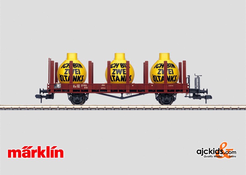 Marklin 58497 - Stake Car with oil tanks