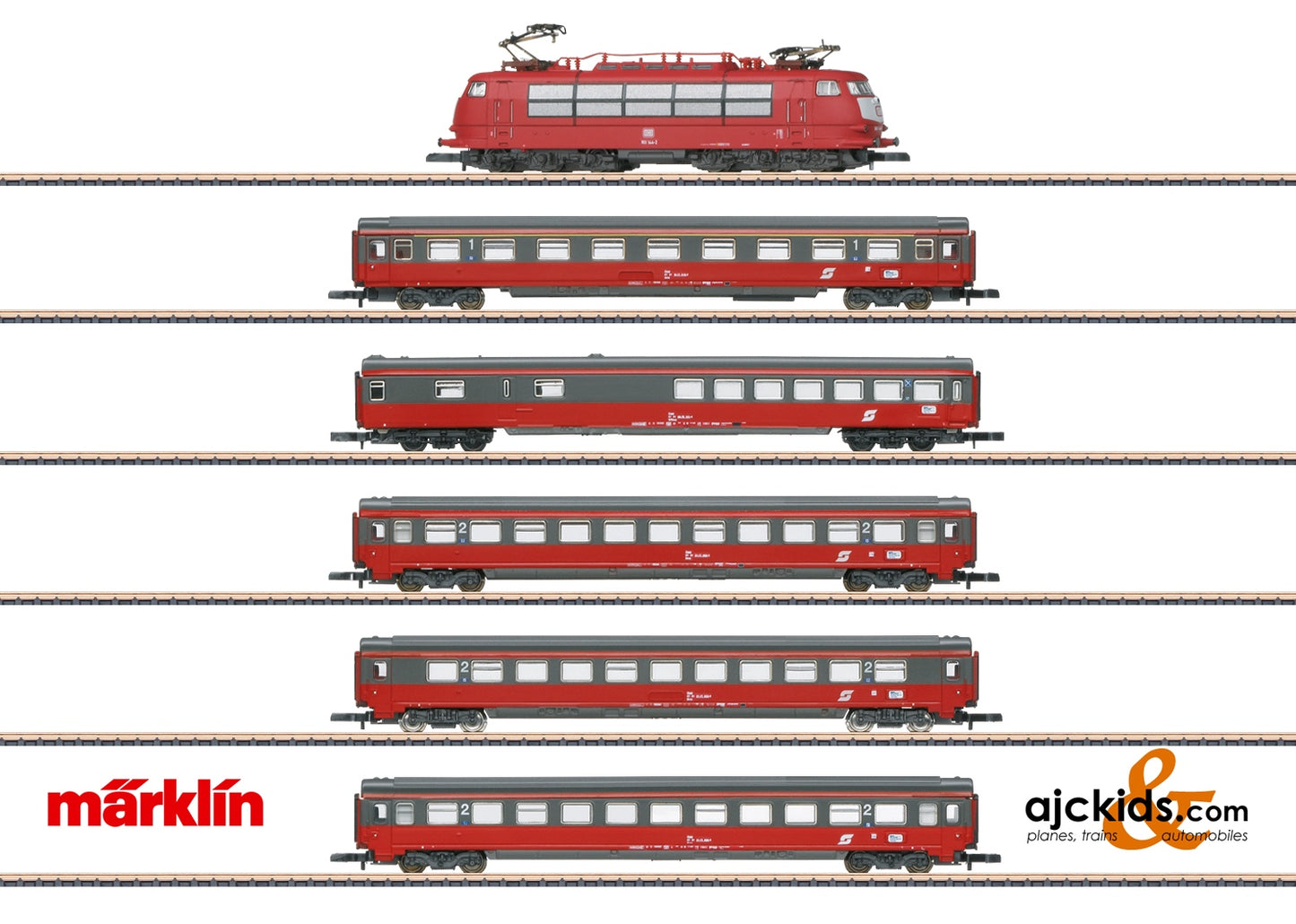 Marklin 81282 ÖBB/DB AG EC "Mozart" Tr. St.at Ajckids.com